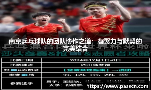 南京乒乓球队的团队协作之道：凝聚力与默契的完美结合