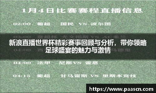 新浪直播世界杯精彩赛事回顾与分析，带你领略足球盛宴的魅力与激情